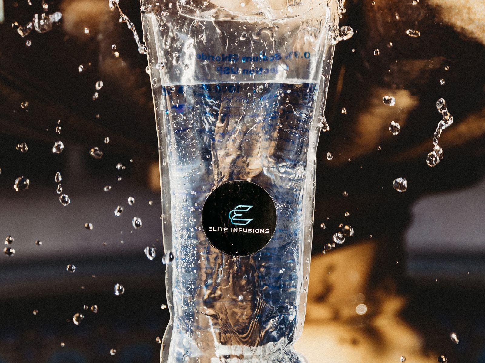 An Elite Infusions IV bag